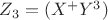 $ Z_3 =(X^+Y^3) $ $ Z_3 =(X^+Y^3) $