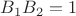 $B_1B_2 = 1$
