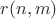 $r(n,m)$