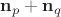 $\mathbf n_p+\mathbf n_q$