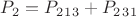 $P_2 = P_2_1_3 + P_2_3_1