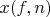 $x(f,n)$