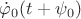$\dot\varphi_0(t+\psi_0)$