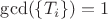 $\gcd(\{T_i\})=1$ $\gcd(\{T_i\})=1$
