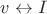 $v\leftrightarrow I$