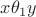 $x\theta_1 y$