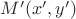 $M^\prime (x^\prime, y^\prime)$