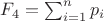 $F_4=\sum_{i=1}^n{p_i}$