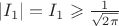 $\left\lvert I_1\right\rvert=I_1\geqslant \frac{1}{\sqrt{2\pi}}$