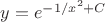 $y=e^{-1/x^{2}+C}$