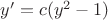$y'=c(y^2-1)$