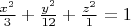 $\frac {x^2}{3} + \frac {y^2}{12} + \frac {z^2}{1} = 1$