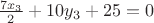 $
\frac{7x_3}{2}+10y_3+25=0
$