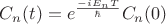 $C_n(t) = e^{\frac{-iE_nT}{\hbar}}C_n(0)$