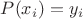$P(x_i)=y_i$