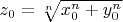 $ z_0 = \sqrt[n]{x_0^n+y_0^n} $