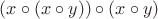 $(x\circ (x\circ y))\circ (x\circ y)$