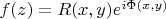$f(z)=R(x,y)e^{i\Phi(x,y)}$