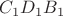 $ C_1D_1B_1 $
