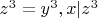 $z^3=y^3\cdotk, x | z^3$