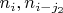 $n_i, n_{i-j_2}$