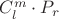 $C_l^m \cdot P_r $C_l^m \cdot P_r