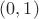 $(0,  1)$