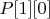 $P[1][0]$