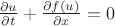 $ \frac{{\partial u}}{\partial t} + \frac{{\partial f(u)}}{\partial x} = 0$ $ \frac{{\partial u}}{\partial t} + \frac{{\partial f(u)}}{\partial x} = 0$