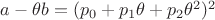 $a-\theta b=(p_0+p_1\theta +p_2\theta ^2)^2$