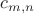 $c_{m,n}$