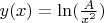 $\[y(x) = \ln (\frac{A}{{{x^2}}})\]$