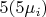 $5(5&micro;_i)$