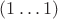 $(1\ldots1)$