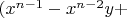 $(x^{n-1}-x^{n-2}y+$