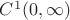 $C^1(0,\infty)$