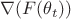 \nabla (F(\theta_{t}))