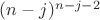 $(n-j)^{n-j-2}$
