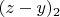 $(z-y)_2 $