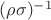 $(\rho\sigma)^{-1}$
