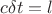 $c{\delta{t}}=l$