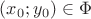 $(x_0;y_0)\in\Phi$