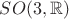 $SO(3,\mathbb R)$