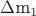 $\Delta$m_1 $\Delta$m_1