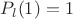 $P_l(1)=1$