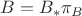 $B=B_*\pi_B$ $B=B_*\pi_B$