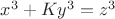 $x^3+Ky^3=z^3$