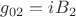 ${g_{02}} = {{iB}_2}$