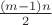 $\frac{(m-1)n}{2}$
