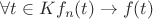 \forall t\in K    f_n(t)\to f(t)